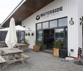 There are several cafe's on this stretch, The waterside has views over the Taw Estuary