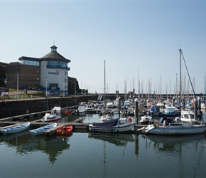 Whitehaven Marina and the Beacon Centre. This is the end point