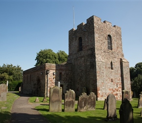 St Michael's Church in Burgh on sands. Here Edward 1st was laid to rest before being taken to London