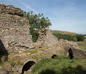 Inside the ruins of Pendragon Castle