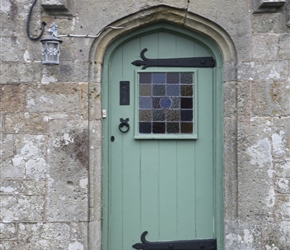 Doorway in the cottage next to the church in Donhead St Mary