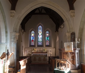 Inside St Mary's Church Alvediston