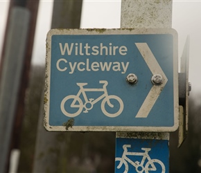 Old Wiltshire Cycleway sign