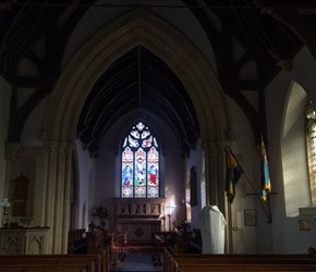 Inside St Martin's Church Zeals