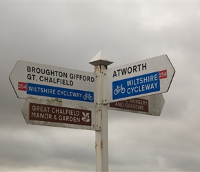 There is excellent signage around the Great Chalfield area