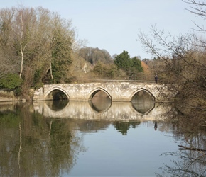 14th Century Barton Bridge in Bradford on Avon. It's also called a packhorse bridge but it's too wide for that