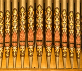 Organ Pipes inside All Saints Church Tellisford