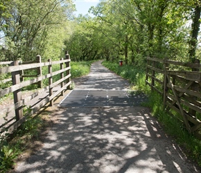 The cyclepath provided north of Hatherleigh to avoid a section of A Raod