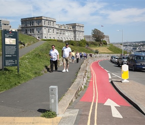 Lovely cycling infrastructure allows a seaside ride through Plymouth