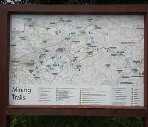 Map of the trails in the area