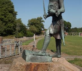 Statue of Edward 1st, conveniently next to the pub